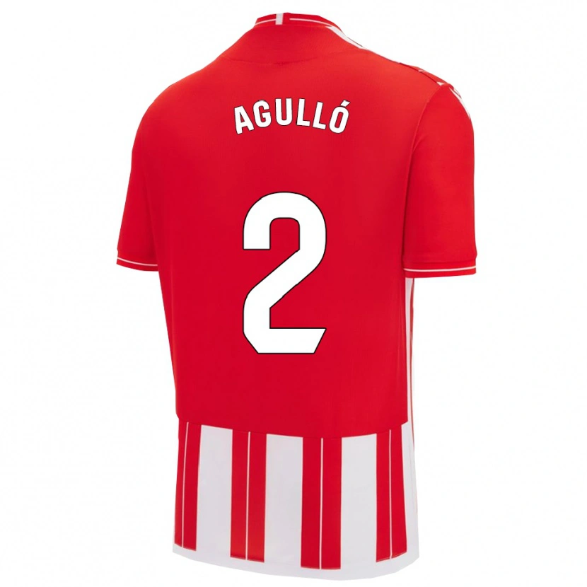 Danxen Mujer Camiseta Vicente Agulló #2 Rojo Blanco 1ª Equipación 2025/26 La Camisa