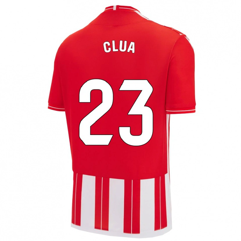 Danxen Mujer Camiseta Selvi Clua #23 Rojo Blanco 1ª Equipación 2025/26 La Camisa