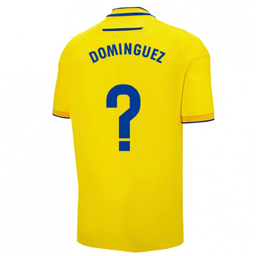 Danxen Mujer Camiseta Rubén Domínguez #0 Amarillo Marino 1ª Equipación 2025/26 La Camisa