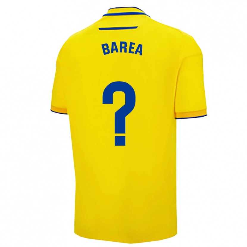 Danxen Mujer Camiseta Pablo Barea #0 Amarillo Marino 1ª Equipación 2025/26 La Camisa