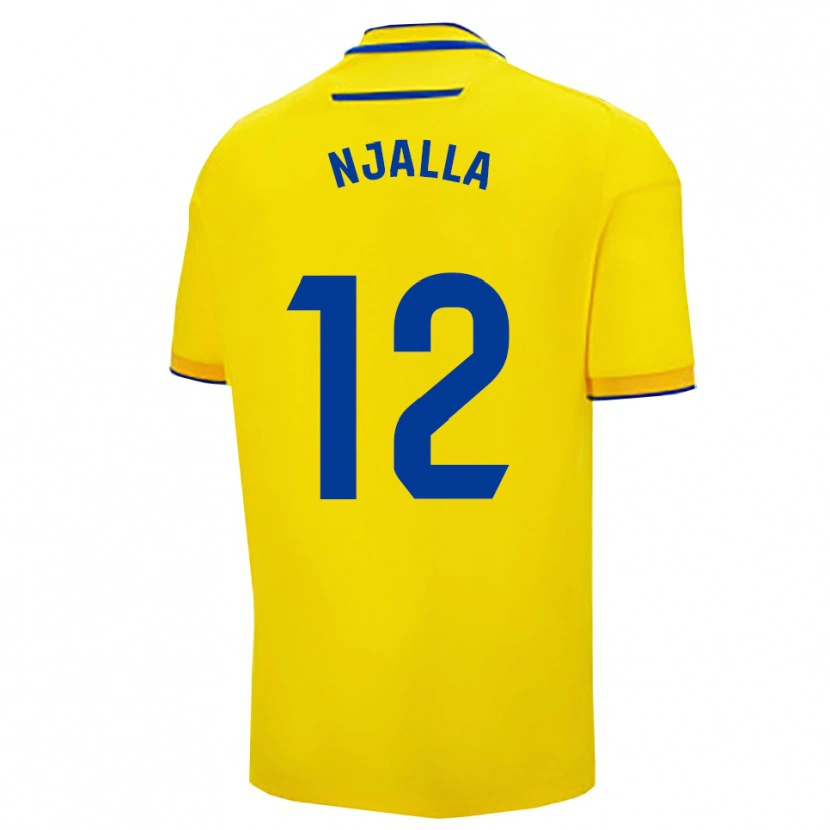 Danxen Mujer Camiseta Nico Njalla #12 Amarillo Marino 1ª Equipación 2025/26 La Camisa