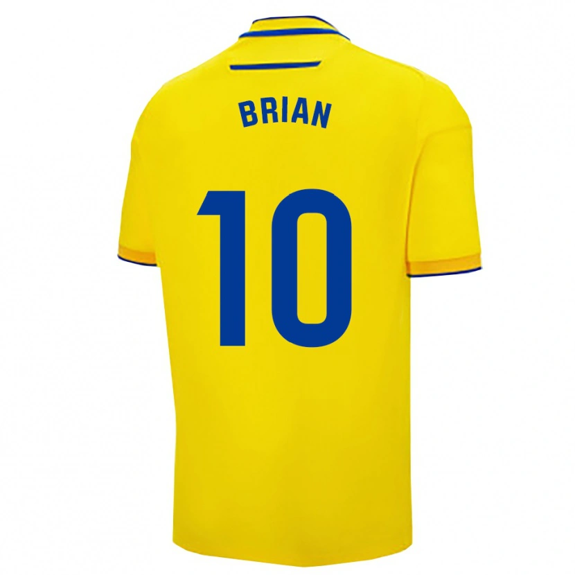 Danxen Mujer Camiseta Brian Ocampo #10 Amarillo Marino 1ª Equipación 2025/26 La Camisa