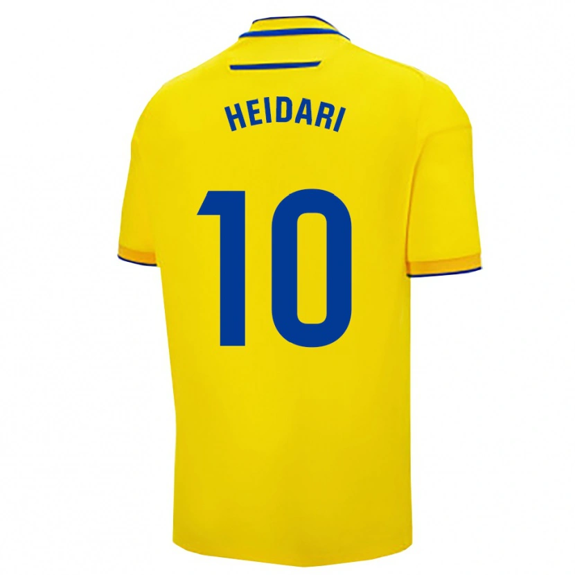 Danxen Mujer Camiseta Arman Heidari #10 Amarillo Marino 1ª Equipación 2025/26 La Camisa