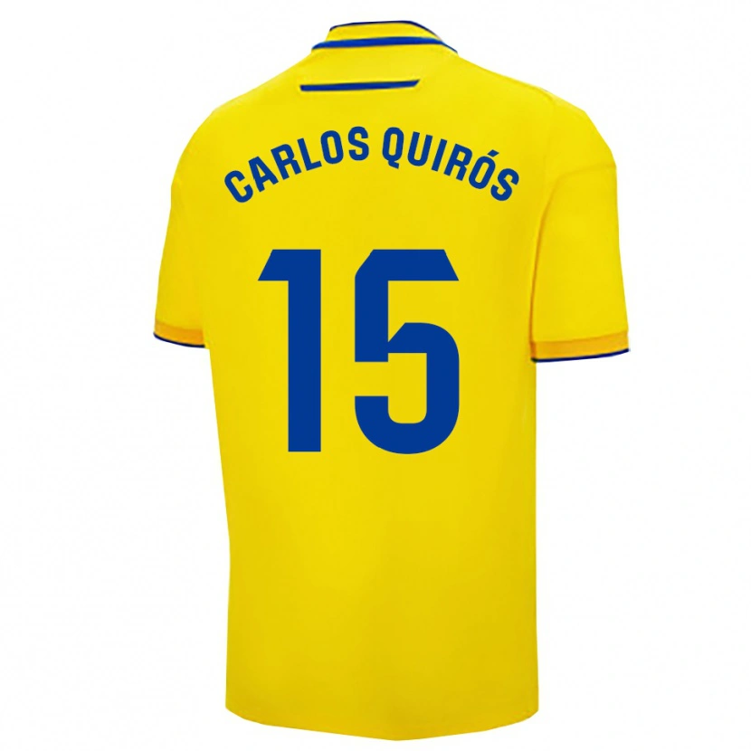 Danxen Mujer Camiseta Juan Carlos Quirós #15 Amarillo Marino 1ª Equipación 2025/26 La Camisa