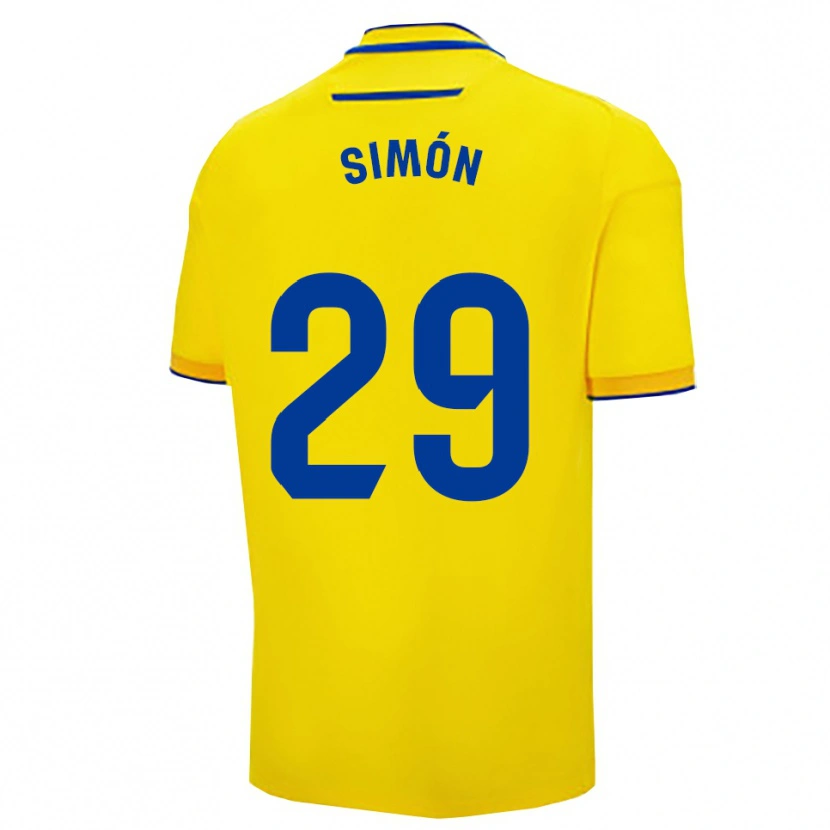 Danxen Mujer Camiseta Luis Simón #29 Amarillo Marino 1ª Equipación 2025/26 La Camisa
