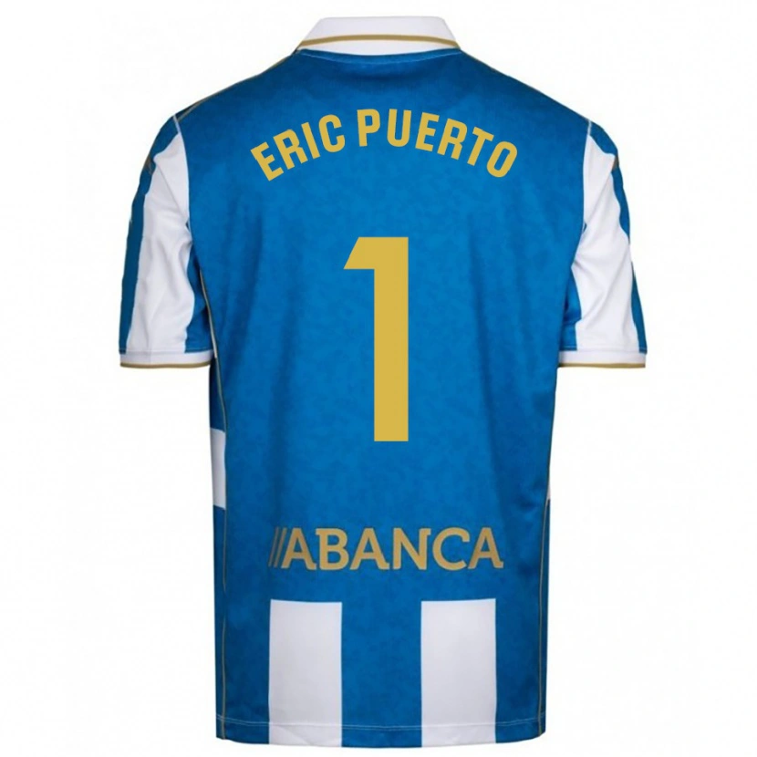 Danxen Mujer Camiseta Eric Puerto #1 Blanco Azul 1ª Equipación 2025/26 La Camisa