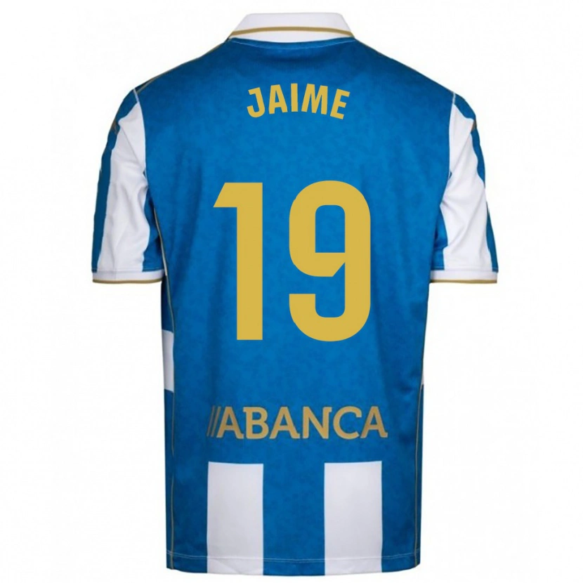 Danxen Mujer Camiseta Jaime Sánchez #19 Blanco Azul 1ª Equipación 2025/26 La Camisa