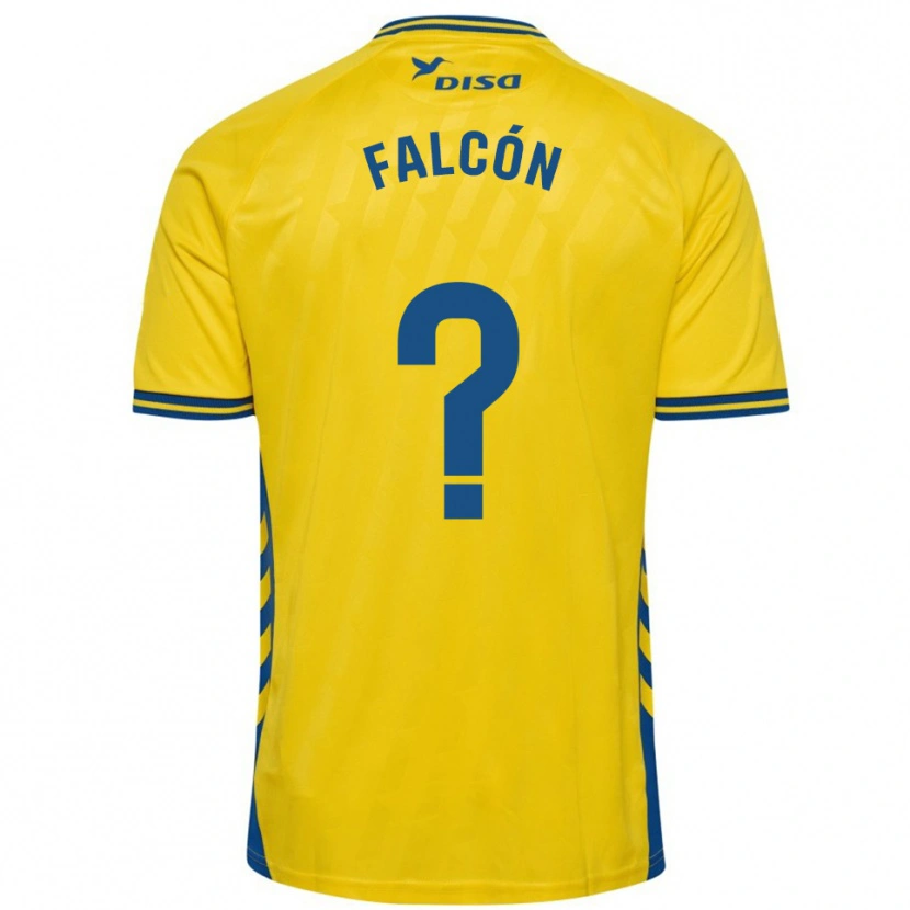 Danxen Mujer Camiseta Toni Falcón #0 Amarillo Azul 1ª Equipación 2025/26 La Camisa