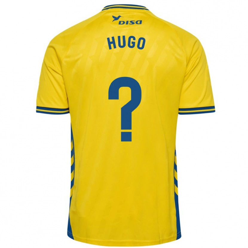 Danxen Mujer Camiseta Hugo Hernández #0 Amarillo Azul 1ª Equipación 2025/26 La Camisa