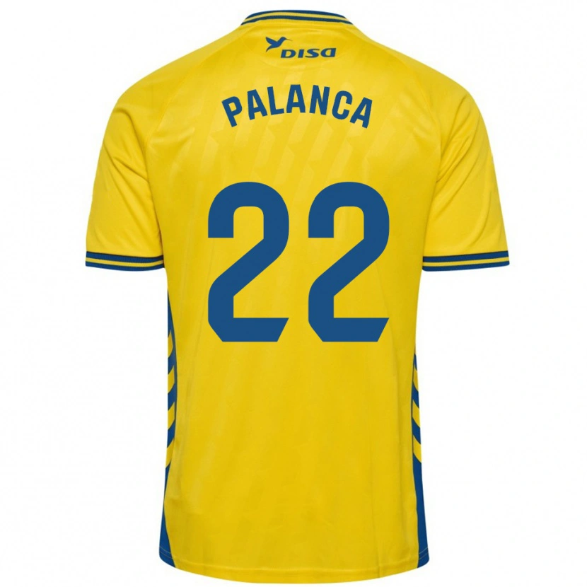 Danxen Mujer Camiseta Palanca #22 Amarillo Azul 1ª Equipación 2025/26 La Camisa