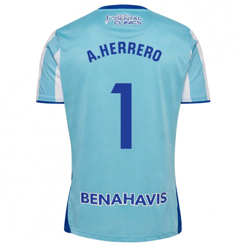 Danxen Mujer Camiseta Alfonso Herrero #1 Celeste Blanco 1ª Equipación 2025/26 La Camisa