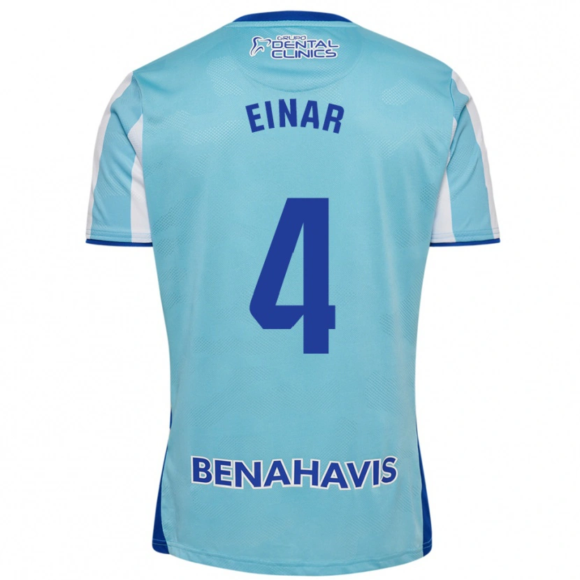 Danxen Mujer Camiseta Einar Galilea #4 Celeste Blanco 1ª Equipación 2025/26 La Camisa