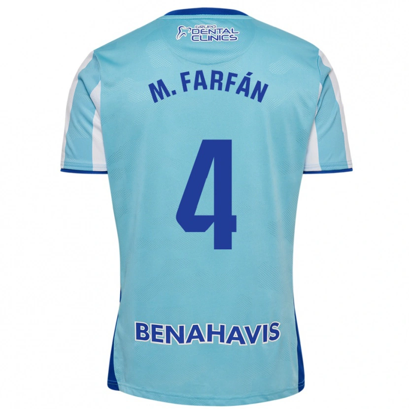 Danxen Mujer Camiseta María Farfán Hidalgo #4 Celeste Blanco 1ª Equipación 2025/26 La Camisa