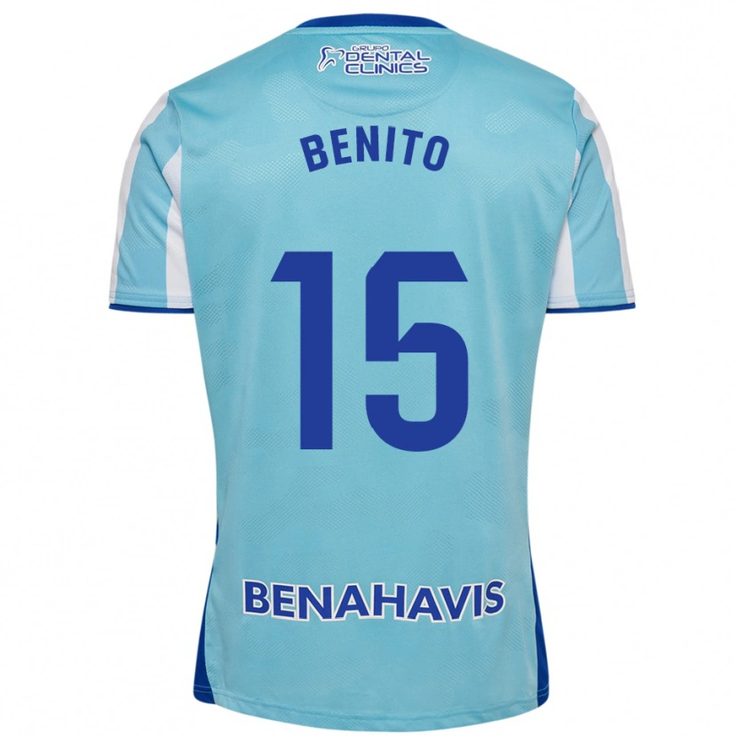 Danxen Mujer Camiseta Iván Benito #15 Celeste Blanco 1ª Equipación 2025/26 La Camisa