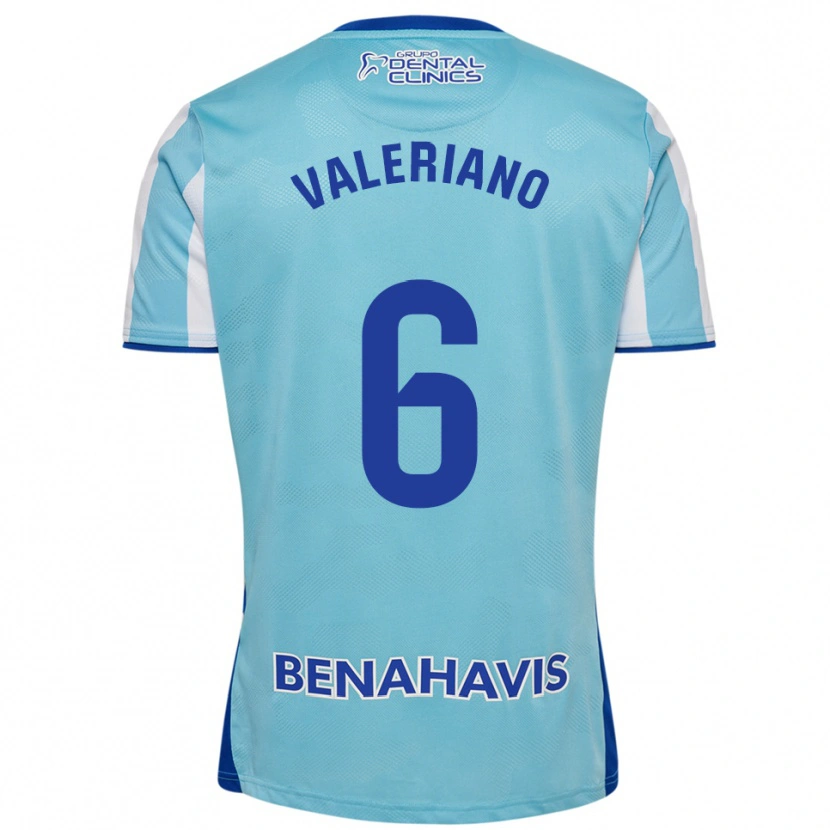 Danxen Mujer Camiseta Nerea Valeriano Martínez #6 Celeste Blanco 1ª Equipación 2025/26 La Camisa