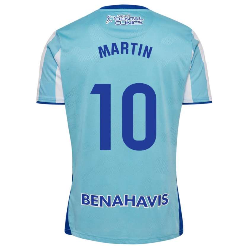 Danxen Mujer Camiseta Jesús Martín #10 Celeste Blanco 1ª Equipación 2025/26 La Camisa