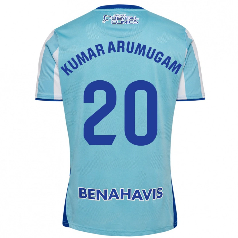 Danxen Mujer Camiseta Suk Kumar Arumugam #20 Celeste Blanco 1ª Equipación 2025/26 La Camisa