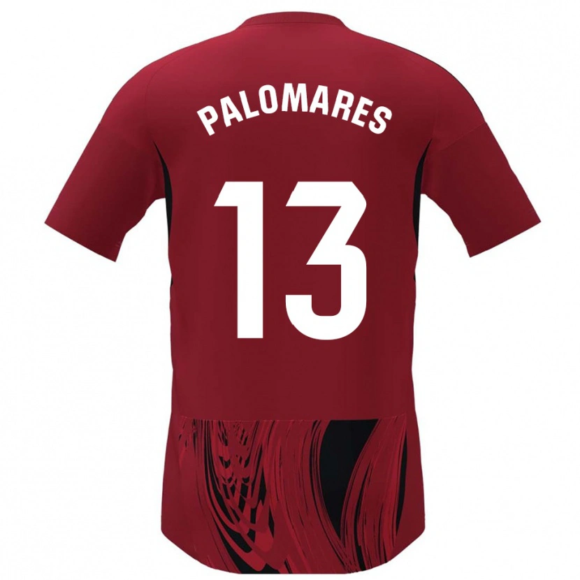 Danxen Mujer Camiseta Juanpa Palomares #13 Rojo Negro 1ª Equipación 2025/26 La Camisa