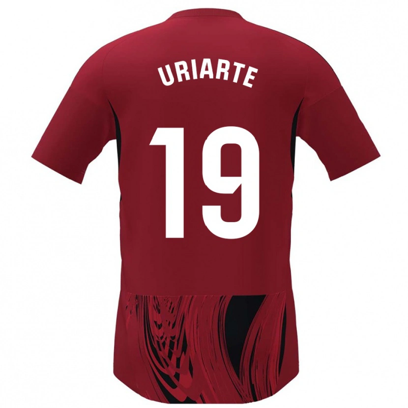 Danxen Mujer Camiseta Aritz Uriarte #19 Rojo Negro 1ª Equipación 2025/26 La Camisa