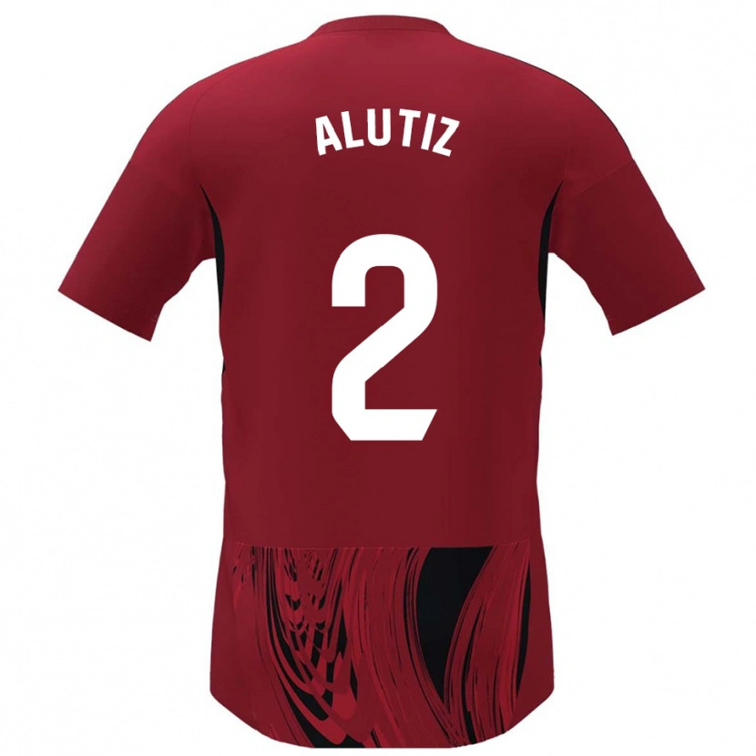 Danxen Mujer Camiseta Hodei Alutiz #2 Rojo Negro 1ª Equipación 2025/26 La Camisa