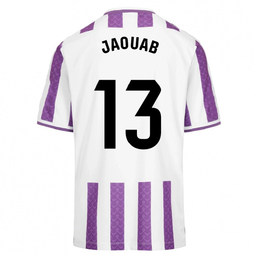 Danxen Mujer Camiseta Mohamed Jaouab #13 Morado Blanco 1ª Equipación 2025/26 La Camisa