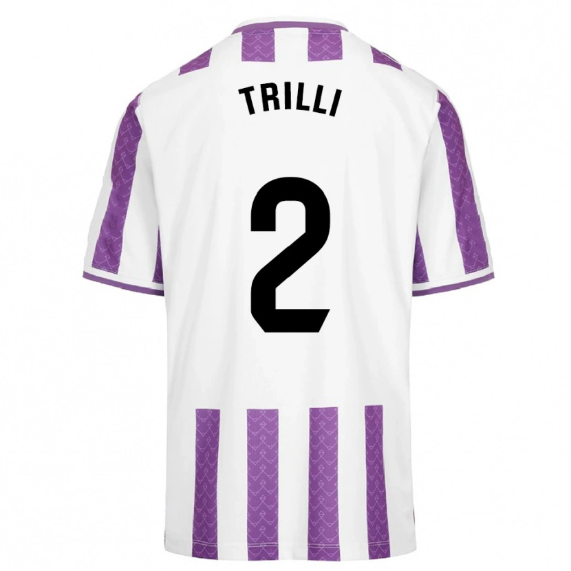 Danxen Mujer Camiseta Trilli #2 Morado Blanco 1ª Equipación 2025/26 La Camisa