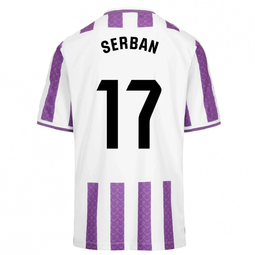 Danxen Mujer Camiseta Alin Șerban #17 Morado Blanco 1ª Equipación 2025/26 La Camisa