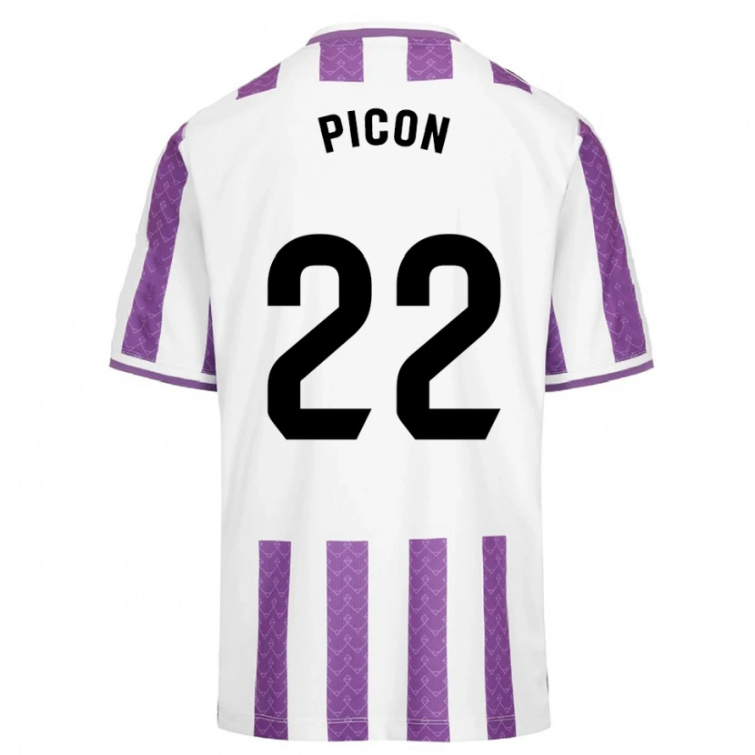 Danxen Mujer Camiseta Pablo Picón #22 Morado Blanco 1ª Equipación 2025/26 La Camisa