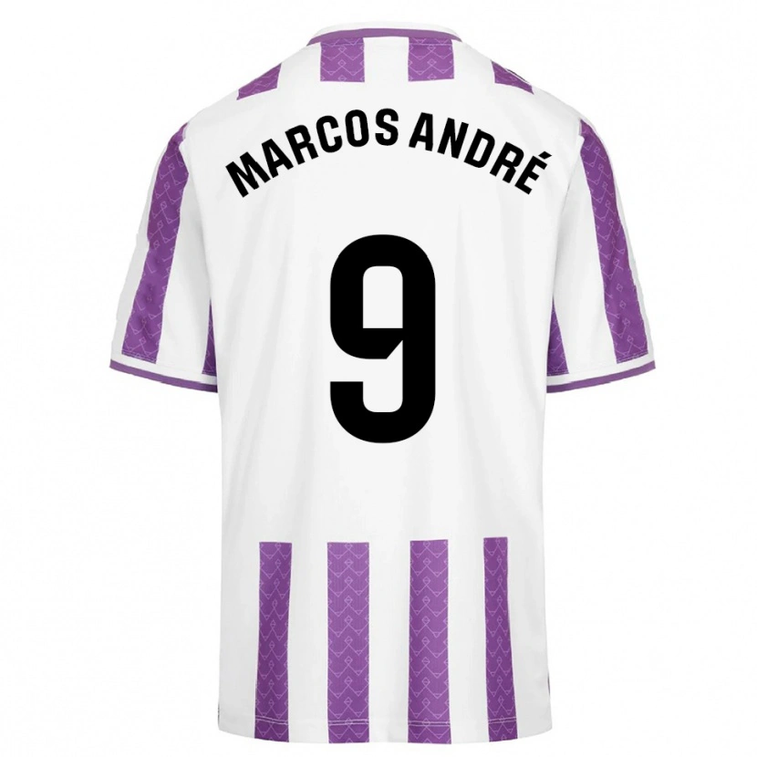 Danxen Mujer Camiseta Marcos André #9 Morado Blanco 1ª Equipación 2025/26 La Camisa