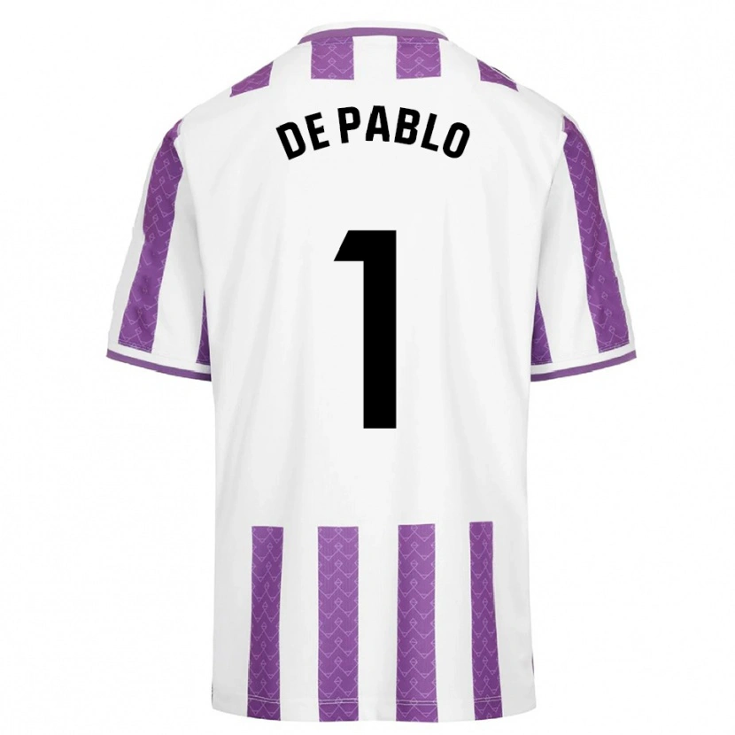 Danxen Mujer Camiseta Álvaro De Pablo #1 Morado Blanco 1ª Equipación 2025/26 La Camisa