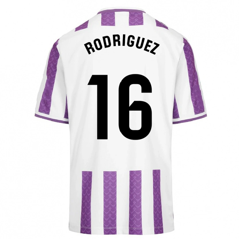 Danxen Mujer Camiseta Gabriel Rodríguez #16 Morado Blanco 1ª Equipación 2025/26 La Camisa