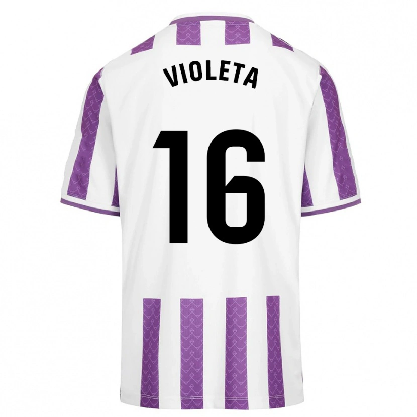 Danxen Mujer Camiseta Violeta Antón Guerrero #16 Morado Blanco 1ª Equipación 2025/26 La Camisa