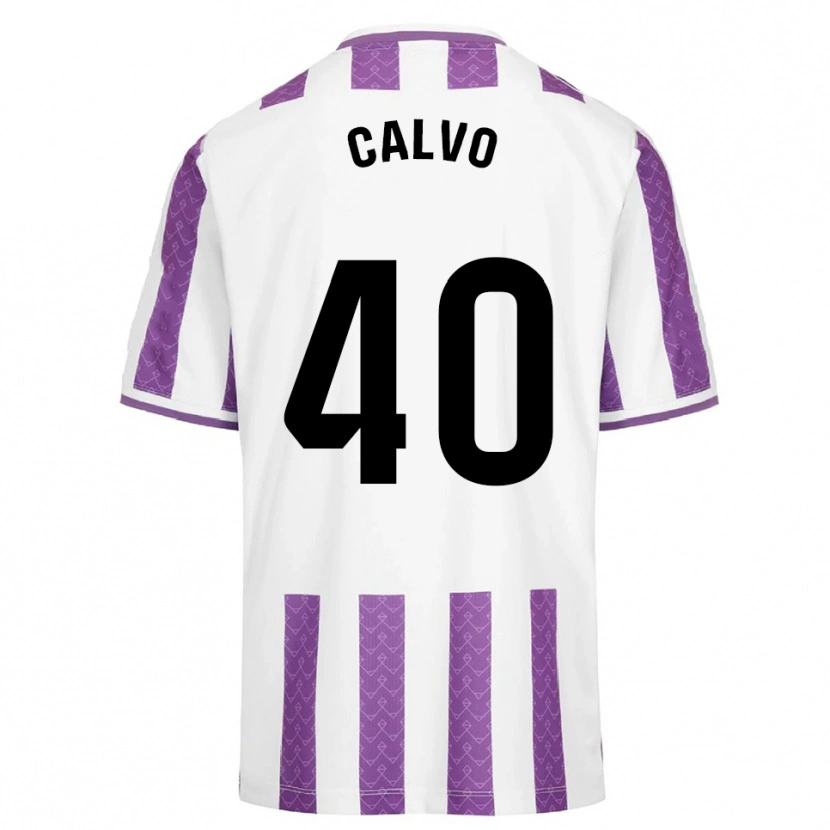 Danxen Mujer Camiseta Hugo Calvo #40 Morado Blanco 1ª Equipación 2025/26 La Camisa