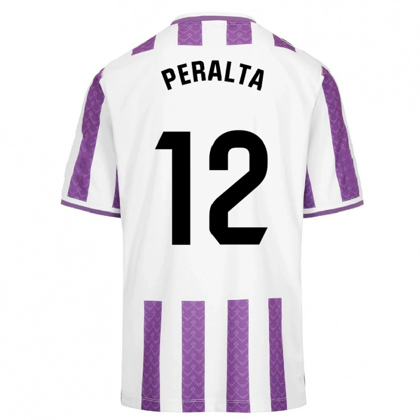 Danxen Mujer Camiseta Fernando Peralta #12 Morado Blanco 1ª Equipación 2025/26 La Camisa