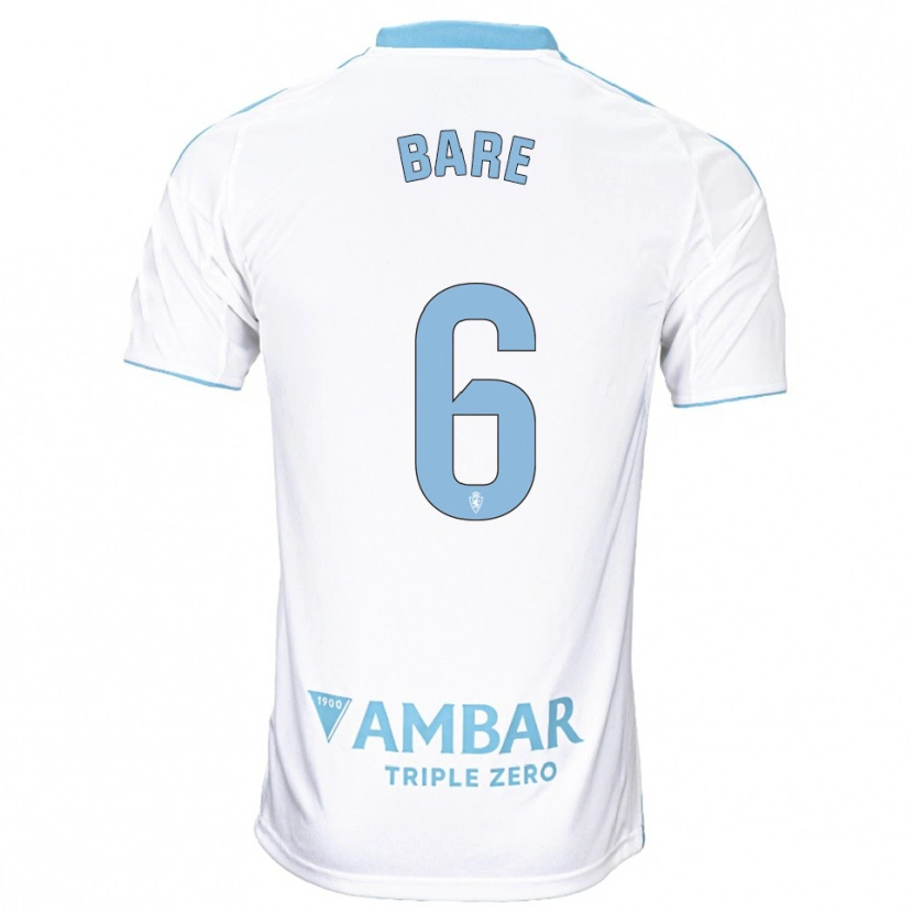 Danxen Mujer Camiseta Keidi Bare #6 Blanco Celeste 1ª Equipación 2025/26 La Camisa