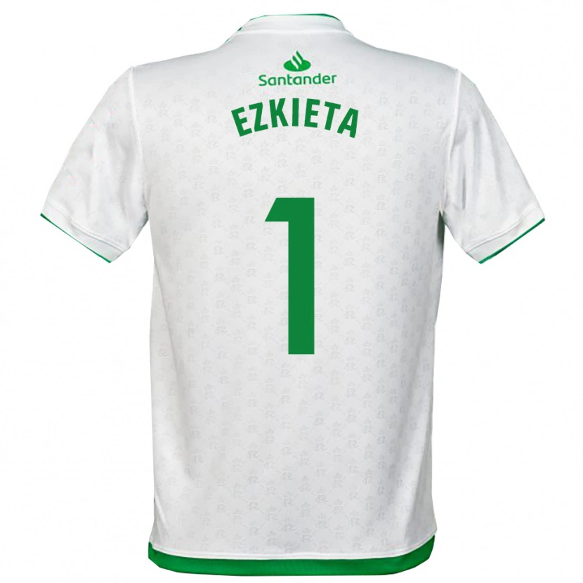Danxen Mujer Camiseta Jokin Ezkieta #1 Verde Blanco 1ª Equipación 2025/26 La Camisa