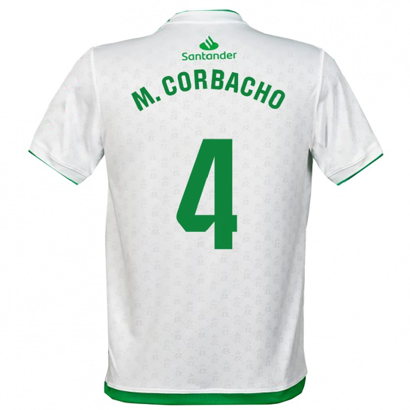 Danxen Mujer Camiseta María Corbacho Carrero #4 Verde Blanco 1ª Equipación 2025/26 La Camisa