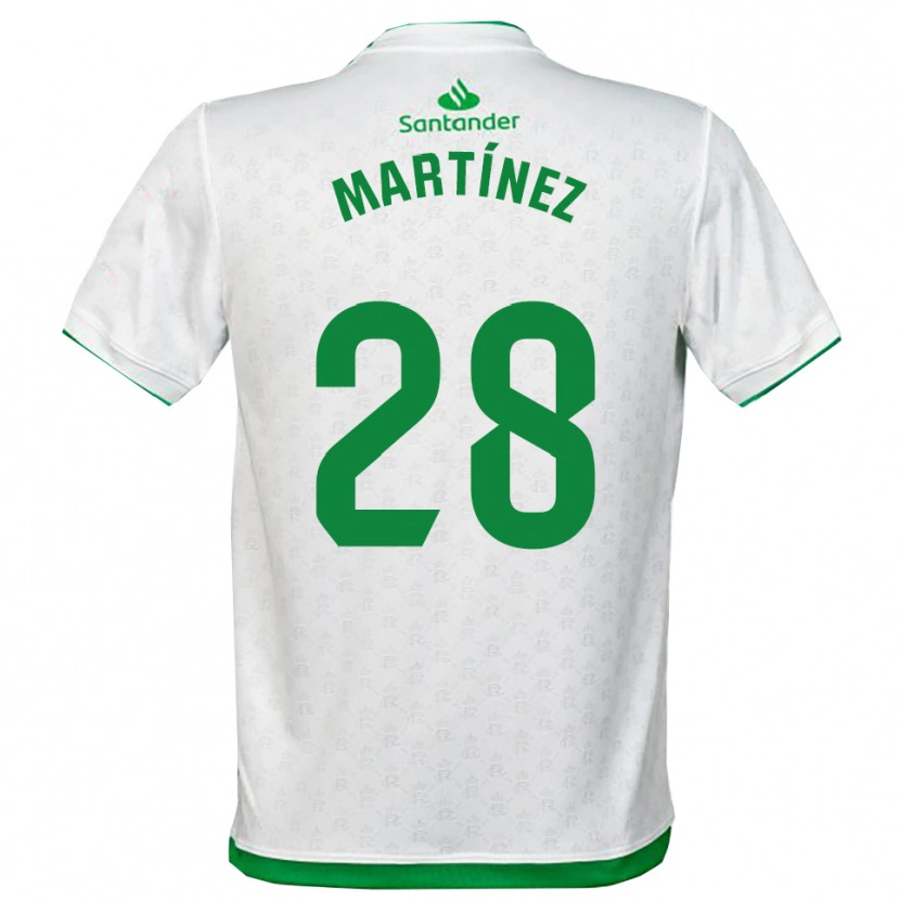 Danxen Mujer Camiseta Sergio Martínez #28 Verde Blanco 1ª Equipación 2025/26 La Camisa