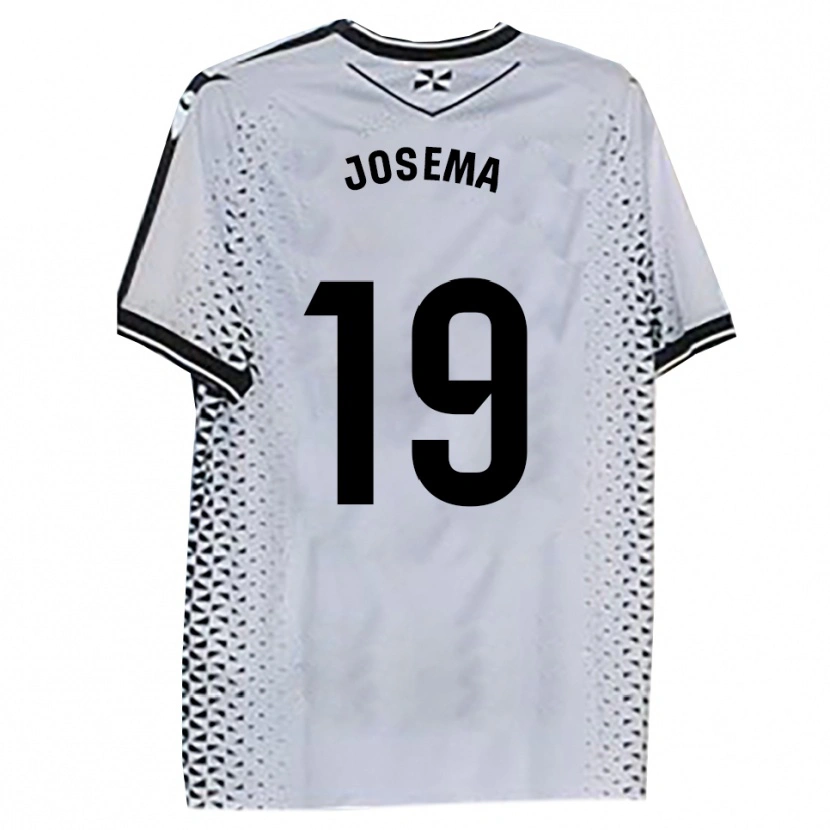 Danxen Mujer Camiseta Josema #19 Blanco Negro 1ª Equipación 2025/26 La Camisa