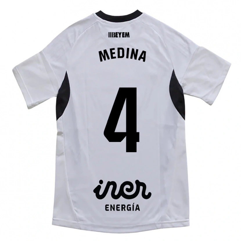 Danxen Mujer Camiseta Agus Medina #4 Blanco Morado 1ª Equipación 2025/26 La Camisa
