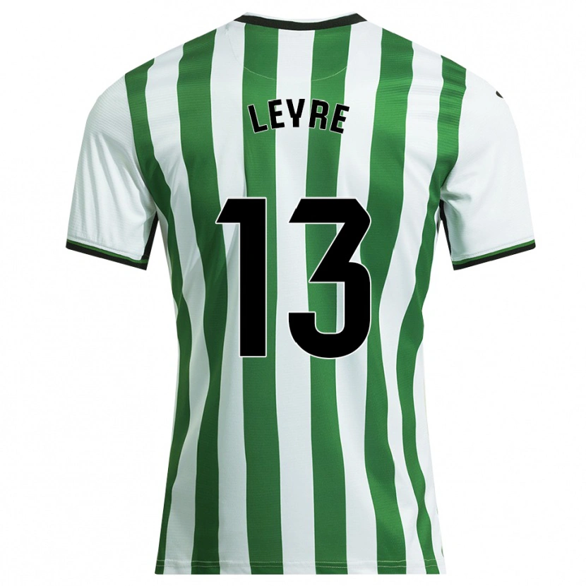 Danxen Mujer Camiseta Leyre Sánchez López #13 Blanco Verde 1ª Equipación 2025/26 La Camisa