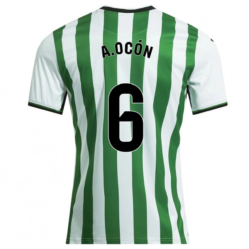 Danxen Mujer Camiseta Ana Belén Ocón López #6 Blanco Verde 1ª Equipación 2025/26 La Camisa