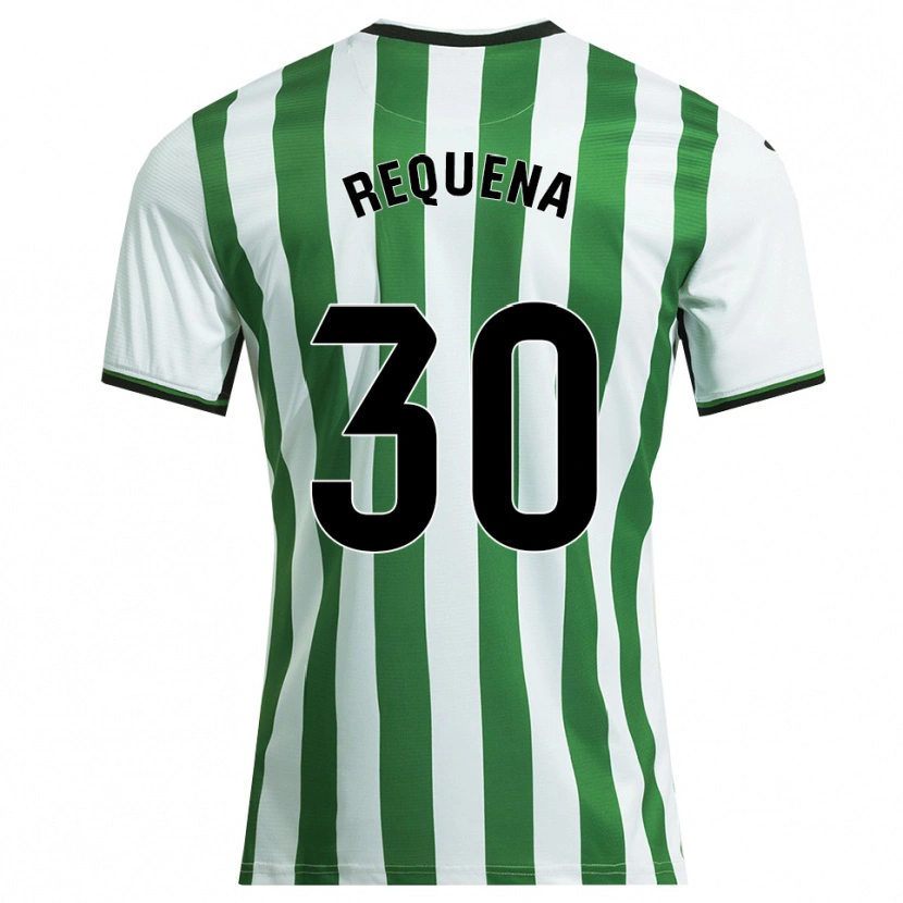 Danxen Mujer Camiseta Dani Requena #30 Blanco Verde 1ª Equipación 2025/26 La Camisa