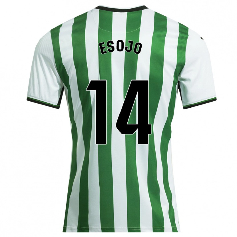 Danxen Mujer Camiseta Marta Esojo Serrano #14 Blanco Verde 1ª Equipación 2025/26 La Camisa