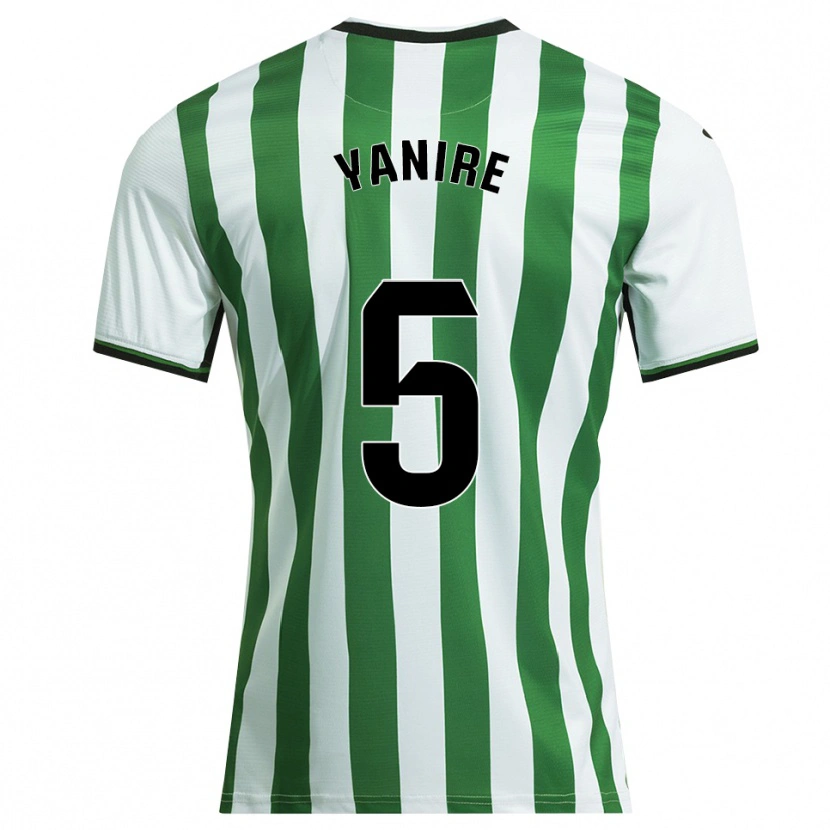 Danxen Mujer Camiseta Janira Ruiz Lopera #5 Blanco Verde 1ª Equipación 2025/26 La Camisa