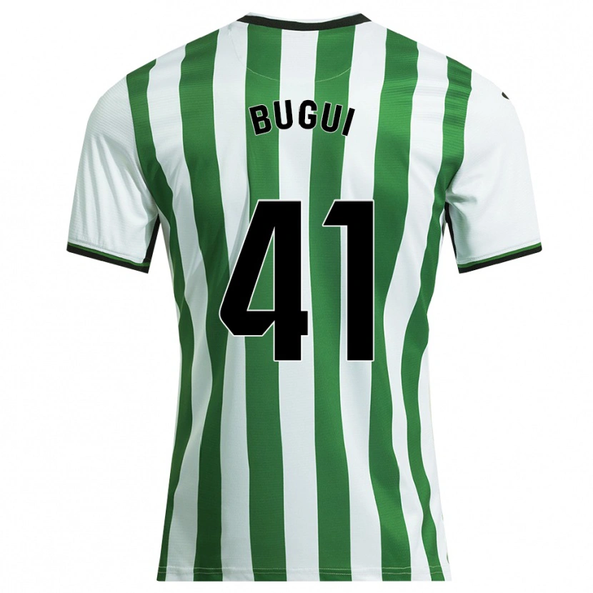 Danxen Mujer Camiseta Bugui #41 Blanco Verde 1ª Equipación 2025/26 La Camisa