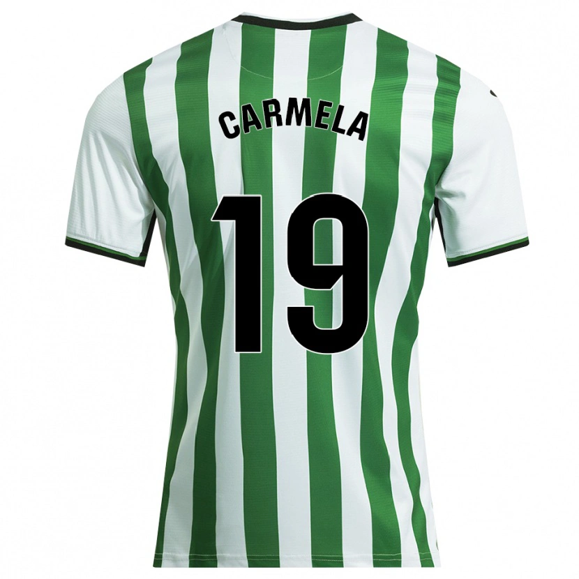 Danxen Mujer Camiseta Carmen Ligero Fernández #19 Blanco Verde 1ª Equipación 2025/26 La Camisa
