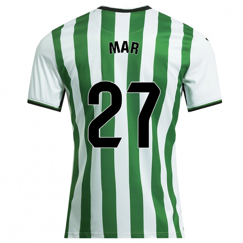Danxen Mujer Camiseta Mar Gómez Orzaez #27 Blanco Verde 1ª Equipación 2025/26 La Camisa