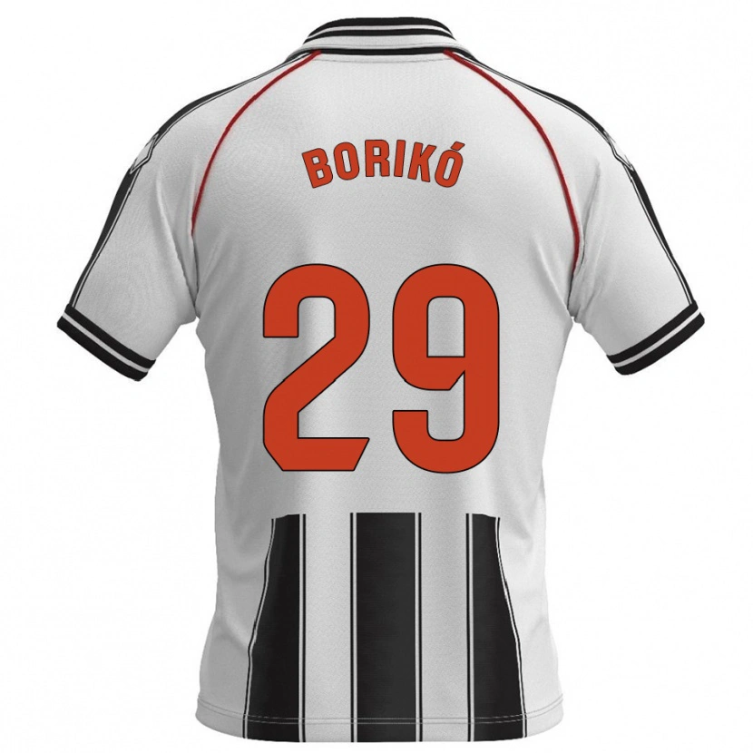 Danxen Mujer Camiseta Santi Borikó #29 Blanco Negro 1ª Equipación 2025/26 La Camisa