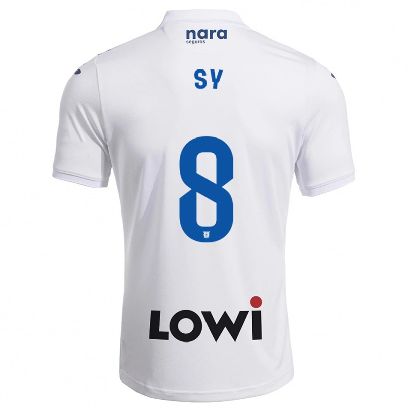 Danxen Mujer Camiseta Ablaye Sy #8 Blanco Marino 1ª Equipación 2025/26 La Camisa